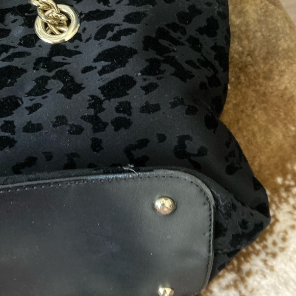 Calvin Klein black velvet animal spotted purse - Picture 10 of 12